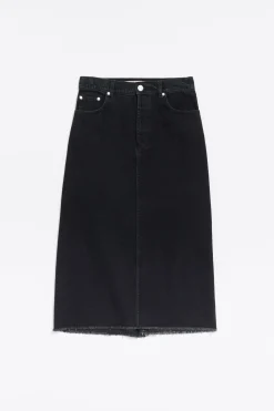 Mujer BIMBA Y LOLA Denim<Falda Midi Denim Negra