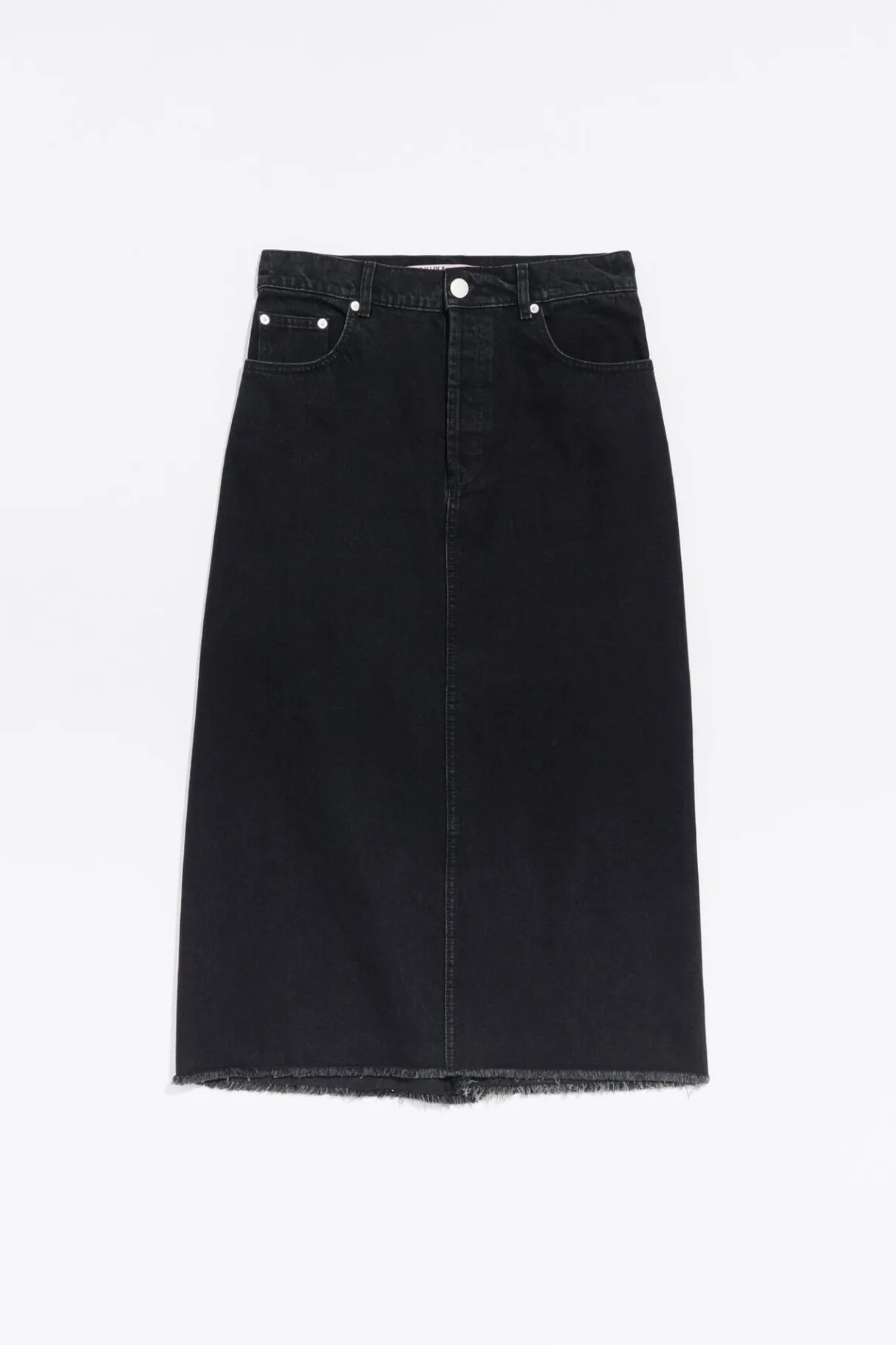 Mujer BIMBA Y LOLA Faldas<Falda Midi Denim Negra