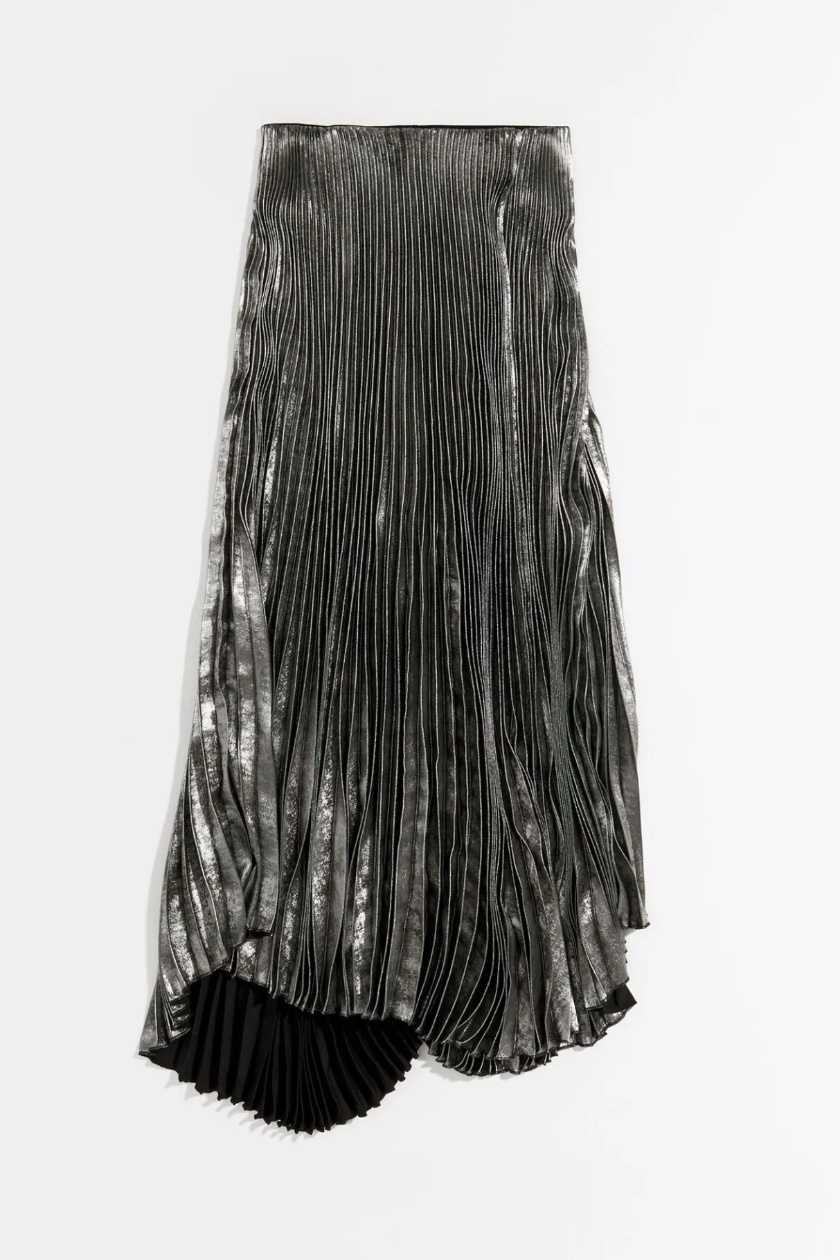 Mujer BIMBA Y LOLA Faldas<Falda Midi Plisada Plateada