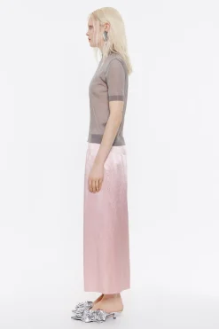 Mujer BIMBA Y LOLA Faldas<Falda Midi Saten Rosa