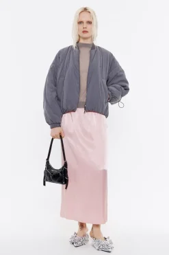 Mujer BIMBA Y LOLA Faldas<Falda Midi Saten Rosa