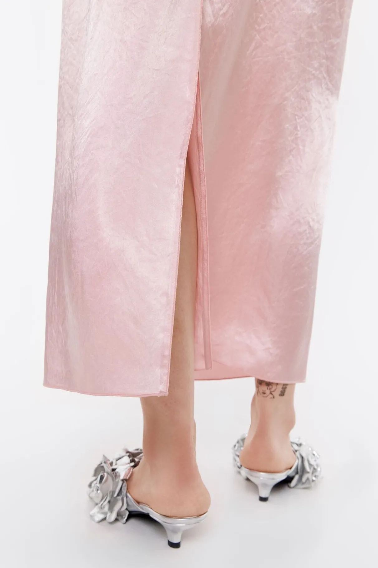 Mujer BIMBA Y LOLA Total Look<Falda Midi Saten Rosa