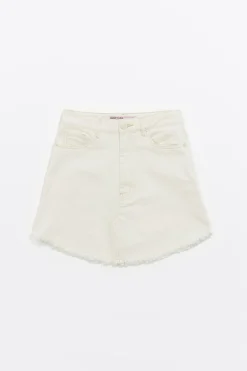 Mujer BIMBA Y LOLA Faldas<Falda Mini Denim Cruda