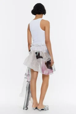 Mujer BIMBA Y LOLA Faldas<Falda Mini Fruncida Perfume Xl Verde