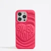 Mujer BIMBA Y LOLA Carcasas Móvil<Funda Iphone 15 Pro Silicona Fresa