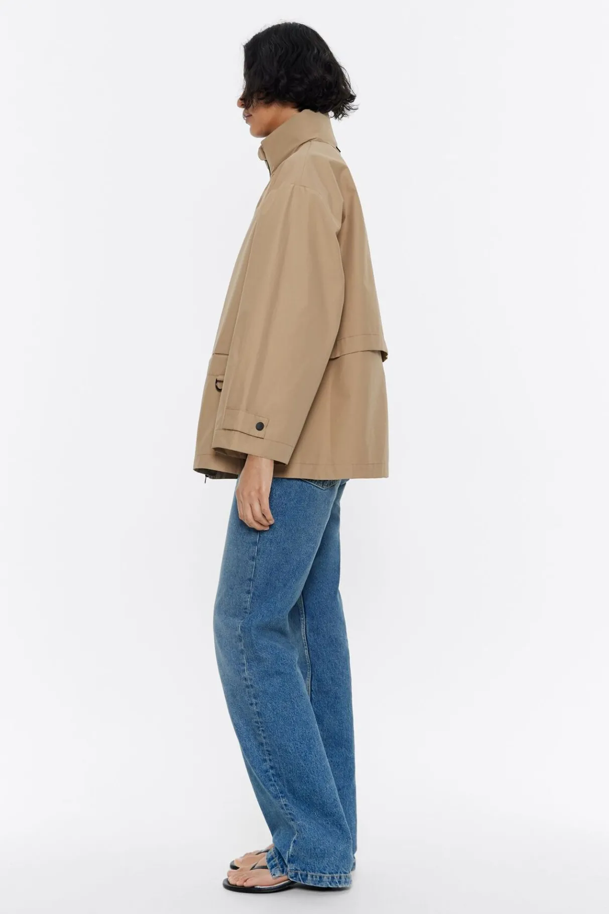 Mujer BIMBA Y LOLA Gabardinas Y Chaquetas<Gabardina Linea A Corta Camel