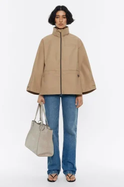 Mujer BIMBA Y LOLA Gabardinas Y Chaquetas<Gabardina Linea A Corta Camel