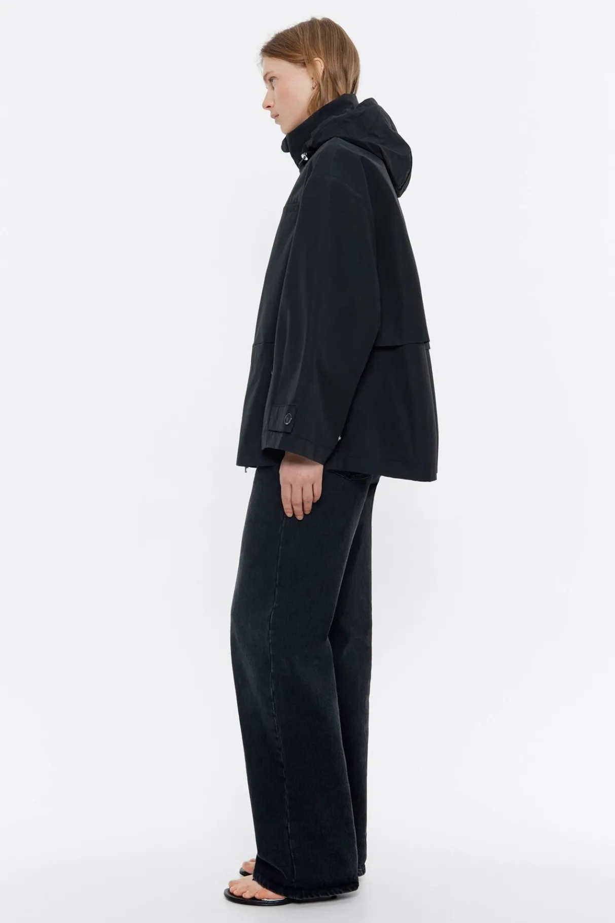 Mujer BIMBA Y LOLA Gabardinas Y Chaquetas<Gabardina Linea A Corta Negra