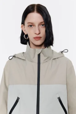 Mujer BIMBA Y LOLA Gabardinas Y Chaquetas<Gabardina Recta Bicolor