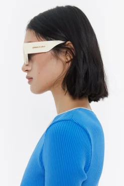 Mujer BIMBA Y LOLA Gafas De Sol<Gafas De Sol Rectangulares Crema