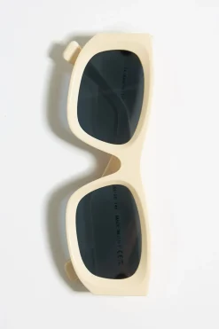 Mujer BIMBA Y LOLA Gafas De Sol<Gafas De Sol Rectangulares Crema
