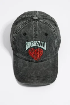 Mujer BIMBA Y LOLA Gorros Y Gorras<Gorra Algodon Corazon Negra