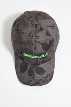 Mujer BIMBA Y LOLA Gorros Y Gorras<Gorra Algodon Print Canary Gris