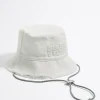 Mujer BIMBA Y LOLA Gorros Y Gorras<Gorro Bucket Algodon Blanco