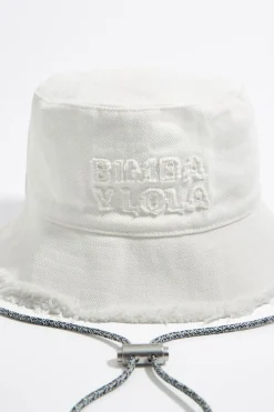 Mujer BIMBA Y LOLA Gorros Y Gorras<Gorro Bucket Algodon Blanco