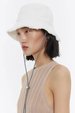 Mujer BIMBA Y LOLA Gorros Y Gorras<Gorro Bucket Algodon Blanco