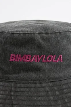 Mujer BIMBA Y LOLA Gorros Y Gorras<Gorro Bucket Algodon Negro