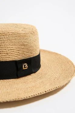 Mujer BIMBA Y LOLA Gorros Y Gorras<Gorro Canotier Rafia Natural