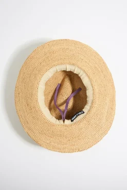 Mujer BIMBA Y LOLA Gorros Y Gorras<Gorro Rafia Natural Marfil