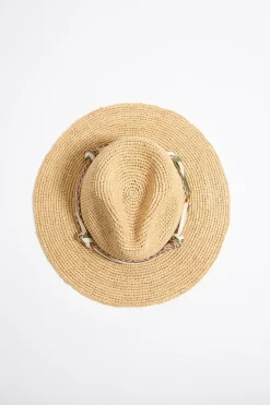 Mujer BIMBA Y LOLA Gorros Y Gorras<Gorro Rafia Natural Marfil