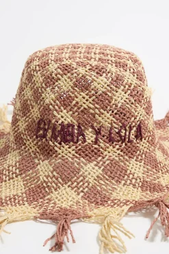 Mujer BIMBA Y LOLA Gorros Y Gorras<Gorro Rafia Rosa