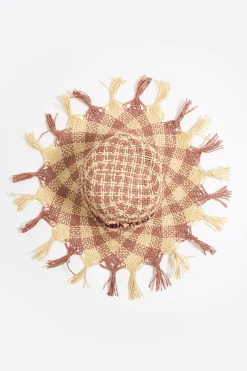 Mujer BIMBA Y LOLA Gorros Y Gorras<Gorro Rafia Rosa