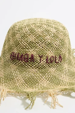 Mujer BIMBA Y LOLA Gorros Y Gorras<Gorro Rafia Verde