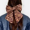 Mujer BIMBA Y LOLA Accesorios Pelo<Horquilla Lazo Print Leopard Natural