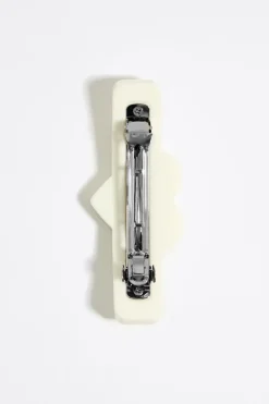 Mujer BIMBA Y LOLA Accesorios Pelo<Horquilla Resina Logo Marfil