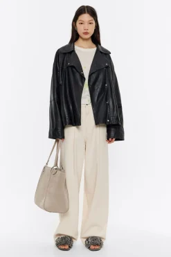 Mujer BIMBA Y LOLA Punto<Jersey Ajustado Lino Flowers Gris