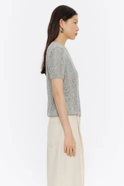 Mujer BIMBA Y LOLA Punto<Jersey Calados Gris Claro