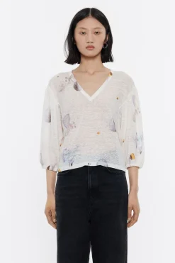 Mujer BIMBA Y LOLA Punto<Jersey Lino Waves Marfil