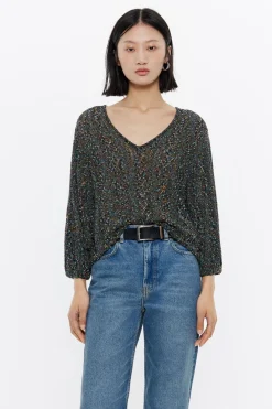 Mujer BIMBA Y LOLA Punto<Jersey Recto Punto Calado Negro