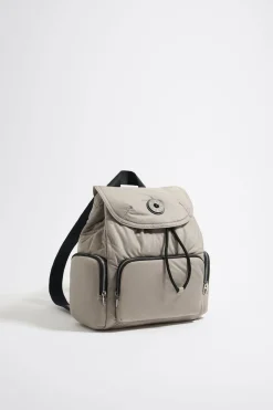 Mujer BIMBA Y LOLA Bolsos Nylon<Mochila Mediana Arena