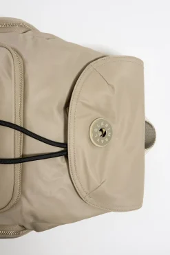 Mujer BIMBA Y LOLA Bolsos Nylon<Mochila Mediana Nylon Caqui Claro