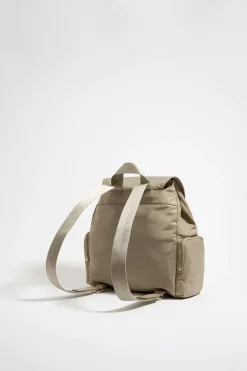Mujer BIMBA Y LOLA Bolsos Nylon<Mochila Mediana Nylon Caqui Claro