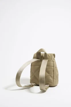 Mujer BIMBA Y LOLA Bolsos Nylon<Mochila Pequena Nylon Acolchada Caqui Claro