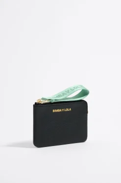 Mujer BIMBA Y LOLA Piel<Monedero Curvo Piel Negro