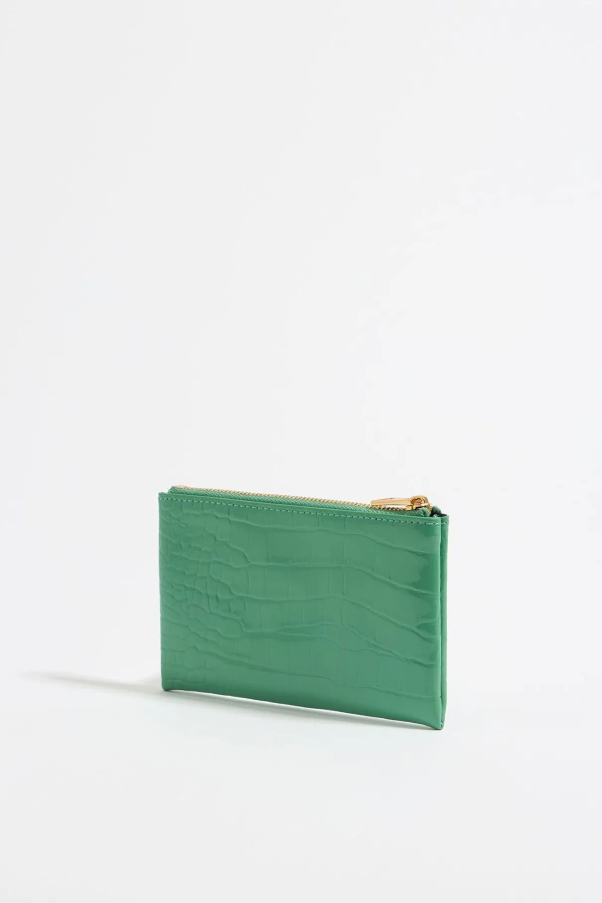 Mujer BIMBA Y LOLA Carteras Y Monederos<Monedero Grabado Cocodrilo Verde