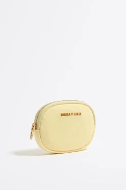 Mujer BIMBA Y LOLA Nylon<Monedero Ovalado Nylon Amarillo Claro