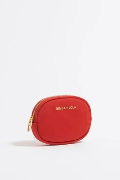 Mujer BIMBA Y LOLA Nylon<Monedero Ovalado Nylon Coral