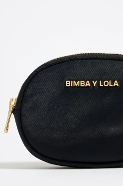 Mujer BIMBA Y LOLA Nylon<Monedero Ovalado Nylon Negro