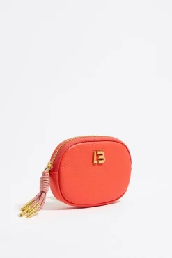 Mujer BIMBA Y LOLA Piel<Monedero Ovalado Piel Coral
