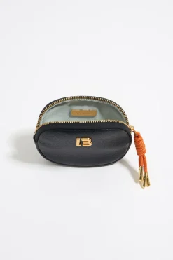 Mujer BIMBA Y LOLA Piel<Monedero Ovalado Piel Negro