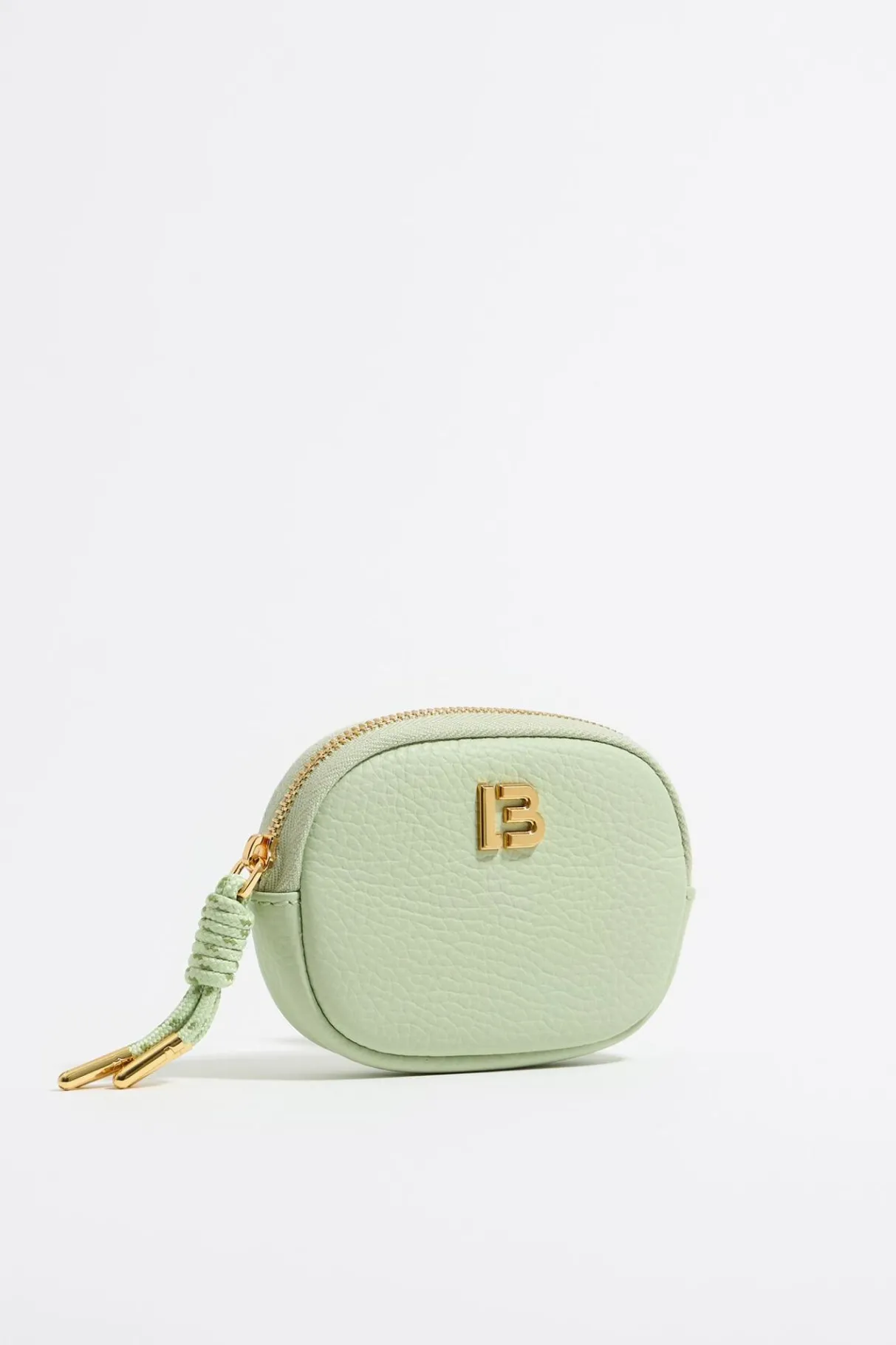 Mujer BIMBA Y LOLA Piel<Monedero Ovalado Piel Verde Pastel