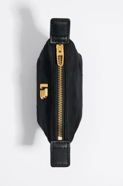 Mujer BIMBA Y LOLA Nylon<Monedero Trapecio Mini Nylon Negro