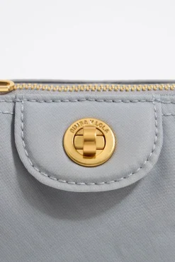 Mujer BIMBA Y LOLA Nylon<Monedero Trapecio Mini Nylon Lila Empolvado