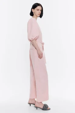 Mujer BIMBA Y LOLA Vestidos Y Monos<Mono Cargo Mangas Abullonadas Rosa