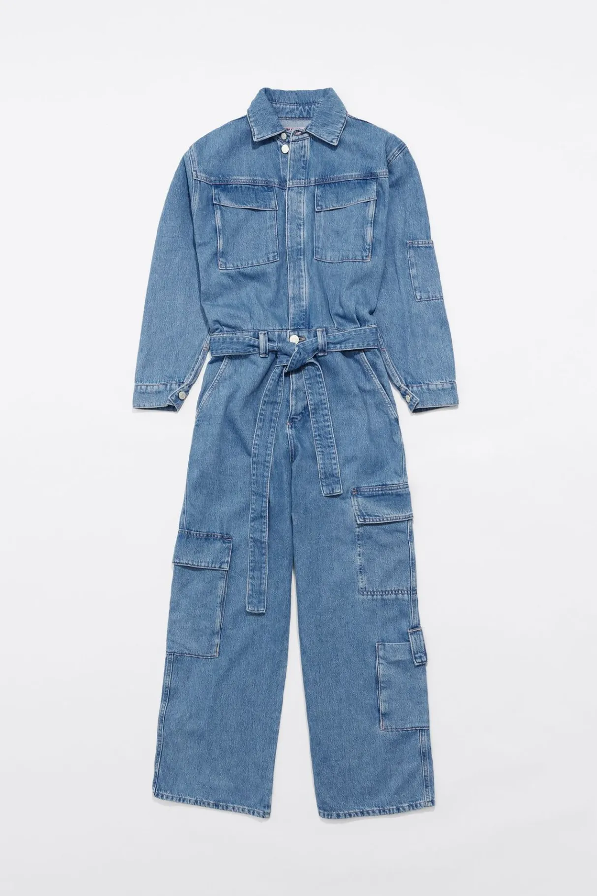 Mujer BIMBA Y LOLA Denim<Mono Denim Cargo Azul