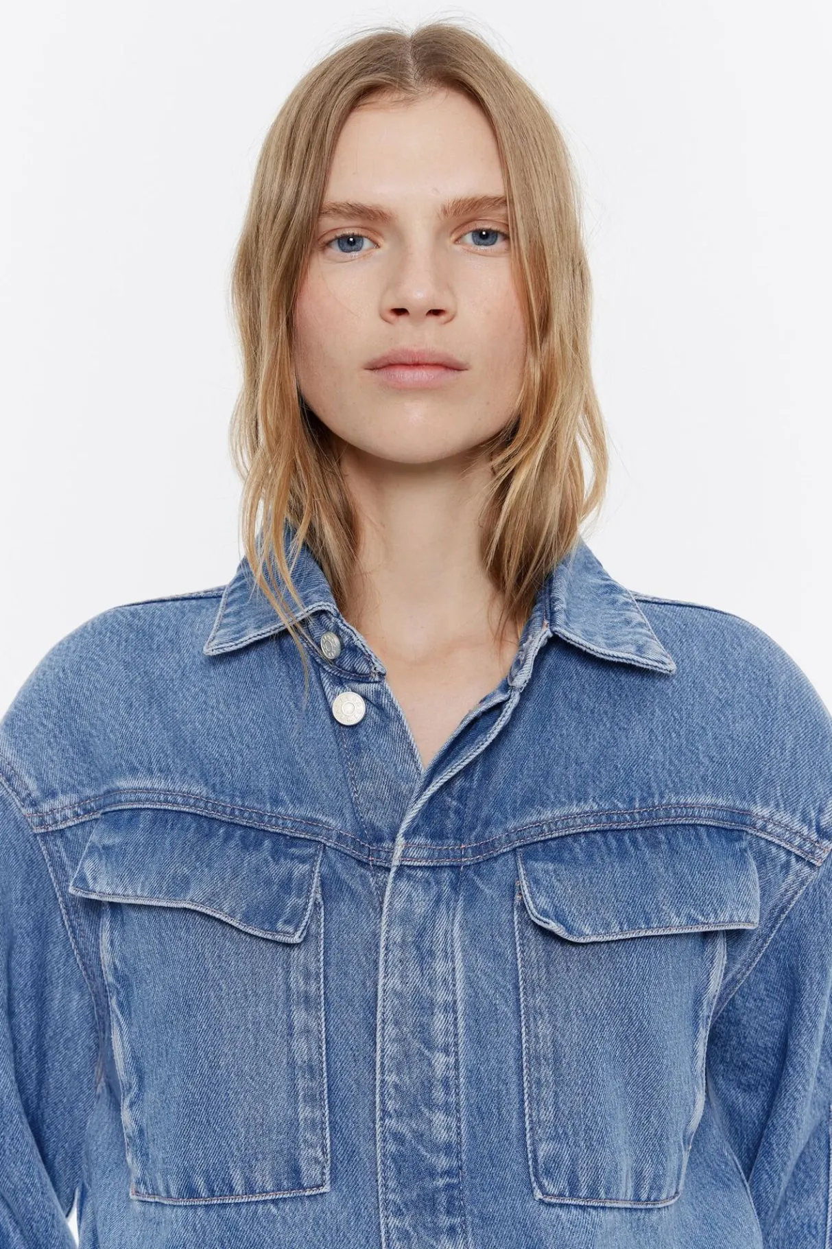 Mujer BIMBA Y LOLA Denim<Mono Denim Cargo Azul